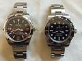 Нажмите на изображение для увеличения
Название: Explorer and Submariner on Rolex cloth zoomed in.jpg
Просмотров: 314
Размер:	365.9 Кб
ID:	1549339