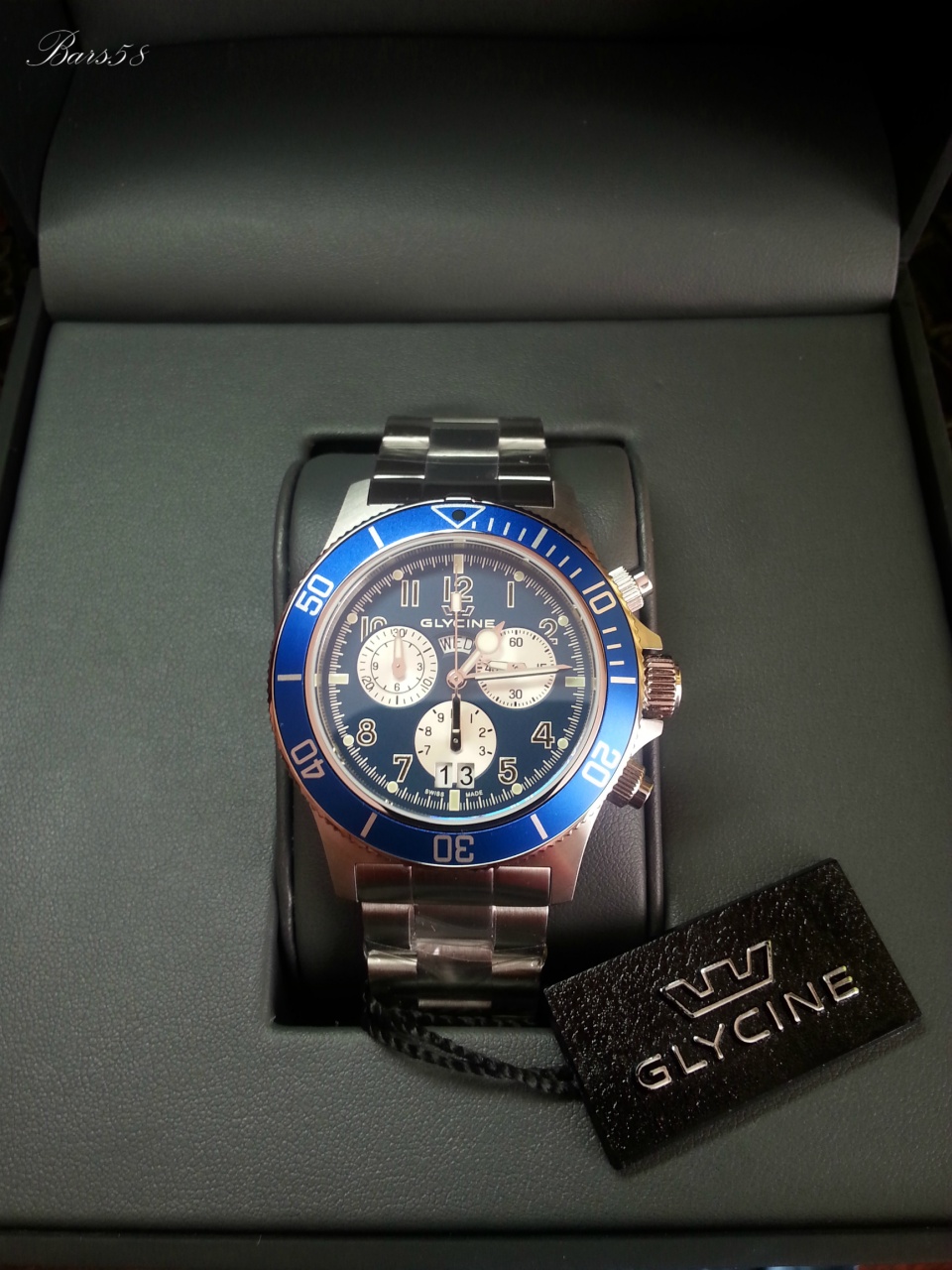 GLYCINE COMBAT SUB GL1004 DAY DATE SWISS MADE 200M Watch.ru